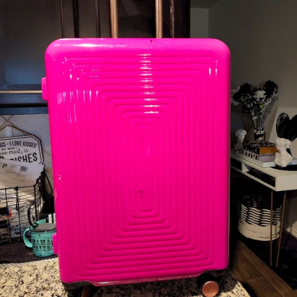 Barbie pink luggage